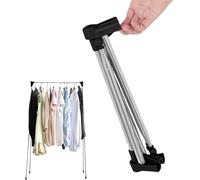 Générique Portant à vêtements pliable portable : porte-vêtements de voyage réglable en acier inoxydable, 32-73 cm séchoir à linge télescopique pour les voyages, le camping