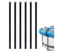 Générique Porte-bâche de Piscine 6 Clips en Nylon Réglables Réutilisables | Sangles de couverture solaire pour maison, plage, stores muraux, parasol, hiver, , extérieur, jardin, terrasse,