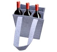 Générique Porte Bouteille en Feutre pour Vin - 25x18x16cm | Pochette De | Rangement pour Champagne Et Crémant | Sacoche Poxur Alcoolisées Transport Cadeau Pique-Nique Et Déplacement Quotidie
