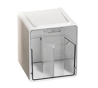 Générique Porte-Coton-Tiges | Distributeur Transparent Anti-Poussière | Porte-Coton-Tiges pour Salle de Bain,pour Coiffeuse Meuble tiroir étagère Murale Dressing Chambre institut Spa