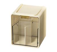 Générique Porte-Coton-Tiges,Rangement Transparent Anti-Poussière | Distributeur de Cotons démaquillants - pour Plan De Toilette, Armoire, Tiroir, Coiffeuse, Étagère Murale, Placard, Salon, Spa, Hôtel