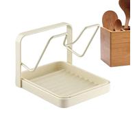 Générique Porte-Couvercles | Support de Rangement de Cuisine Anti-Dérapant | Porte-Couvercles avec Bac d'Égouttage,pour Cuillère, Spatule, Assiette, Plan de Travail, Placard, Maison et