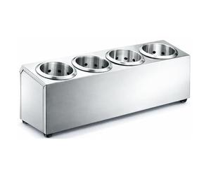 Générique Porte-Couverts Inox Professionnel 4 Compartiments