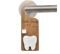 Générique Porte-Dent Porte-Crochet - Souvenir En Bois De La Petite Souris Avec Fente Pour Pièce | Porte-Souvenir Décoratif Pour Garçons Et Filles Pour La Porte