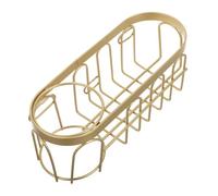 Générique Porte-éponge D'évier De Cuisine 2 en 1, Support D'éponge À Vaisselle, Porte-Brosse en Acier Inoxydable, Organisateur D'évier Suspendu, Accessoires De Cuisine Doré