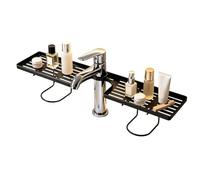 Générique Porte-éponge pour évier de Cuisine | Égouttoir Portable sans perçage avec Plateau égouttoir | Étagère Rangement Salle de Bain | pour brosses à Dents Maison Foyer intérieur WC Coin