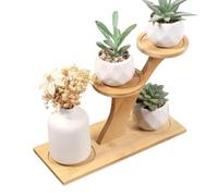 Générique Porte-Fleurs,Étagère de Stockage Moderne Rustique - Support pour Petite Étagère à - pour Salon, Chambre, Bureau, Appartement, Table, Plan de Travail, Pots de