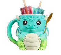 Générique Porte-gobelet Glacé Animal,Mug mignon en forme de dragon avec et cuillère | Contenants à crème glacée réutilisables imprimés en 3D - Pour dessert estival, snack, fête, maison, extérieur