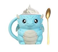 Générique Porte-gobelet pour crème glacée,Tasse forme dragon avec cuillère | Contenants à crème glacée réutilisables imprimés en 3D,Pour dessert estival, snack, fête, maison, extérieur
