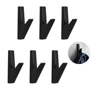 Générique Porte Manteau Mural 4 Pièces Noir Mat en Alliage de Zinc, Patère Murale, Crochet Porte Manteau, Patere Salle de Bain Accroche Crochet Serviette,Patères pour Panneaux Acoustiques (4 Set)