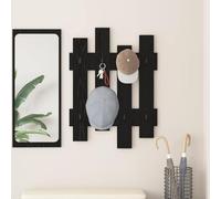 Générique Porte-Manteau Mural Moderne en Bois d'ingénierie, 60 x 3 x 82 cm, Design Minimaliste avec Crochets pour Manteaux et Sacs, idéal pour Couloir et entrée, optimise l'espace Vertical.