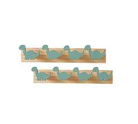 Générique Porte manteau mural pour enfant, Crochet À Serviette en Bois Dinosaure Patère Décoratif Animal Dinosaure Crochet, Deco chambre fille bebe garcon avec 4 crochets pour veste sac