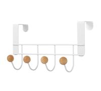 Générique Porte Manteau Sur La Porte, Avec 4 Crochets, 22x12cm Crochet De Suspension De Portes, Portes Manteau Pour Portess Salle De Bain, En Mental, Aucun Perçage Requis, Pour Chambre, Bureau