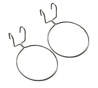 Générique Porte-mural | 2 Pièces Support à anneau pour pot de fleur | Anneau Porte-Jardinière En Métal,Adapté À Maison Salon Chambre Bébé Balcon Appartement Dortoir Terrasse Entrée