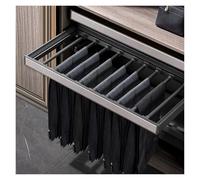 Générique Porte-Pantalons Amovible et Coulissant, Rangement de penderie Extensible et Peu encombrant, Tringle à cintres de Style tiroir, Chariot à roulettes Multifonctionnel, séchoir à Linge caché et