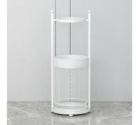Générique Porte-parapluies d'intérieur Grande capacité, avec bac égouttoir Amovible, pour hôtels, Bureaux, Maisons, commerces (Blanc)