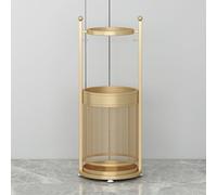 Générique Porte-parapluies d'intérieur Grande capacité, avec bac égouttoir Amovible, pour hôtels, Bureaux, Maisons, commerces (doré)