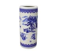 Générique Porte-parapluies en céramique, Vase à Fleurs en Porcelaine Bleu et Blanc,D,48 * 22cm/18.9 * 8.7in
