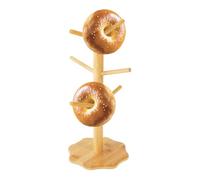 Générique Porte-Prétzels Pour Fêtes - Supports à Saucisses en Bois | Organisateur de Donuts en Forme d'Arbre pour Comptoirs - Idéal Cuisine Restaurant Café - Porte-Gobelets Décoratif