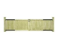 Générique Portillons de Jardin 2 pcs Bois de pin imprégné 300x75 cm,Quincaillerie,Clôtures & barrières,Portillons,45338