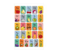 Générique Poster Alphabet Éducatif - Affiche Alphabet Lettres pour Mur de Salle de utocollant Éducatif Mural d'Apprentissage des Lettres - Jouet pour Maternelle et
