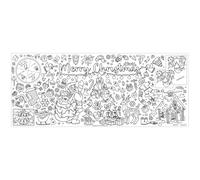 Générique Poster Coloriage Noël - Papier 76x183 Cm | Bannière Art À Gribouiller | Poster Géant Às Colorier | Nappe À Colorier Pour, Fêtes En Famille t Activités Créatives De Noël