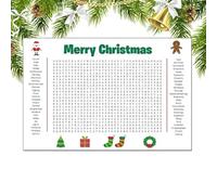 Générique Poster de mots mêlés de Noël 80 x 50 cm d'Ambiance Interactif | Poster Mural de Mots Cachés des Fêtes Pour garçons, filles, maison, bureau, école, salle de séjour style