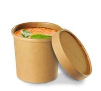 Générique POT A SOUPE + COUVERCLE EN KRAFT BRUN 350 ML PAR CARTON DE 250
