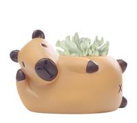 Générique Pot de Fleurs Mignon - Statue Sculpture en Résine Originale,Cache-Pot Animal avec Trous de Drainage,pour Intérieur Extérieur Rebord Fenêtre Tablette Salon Chambre Balcon Jardin Maison