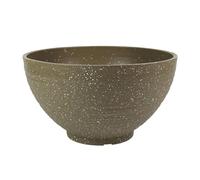 Générique Pot de Jardin en Forme de Bol, Pot pour Plantes Aquatiques, Centre de Table Pratique et Original, Pot à Bonsaï Flottant, Pot pour Plantes Flottantes, Point Jaune Terreux, 30cm