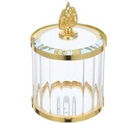 Générique Pot de Rangement à Bijoux en avec Couvercle Hermétique, Boîte Alimentaire Polyvalente en Plastique, Style Élégant pour Décoration ou Voyage