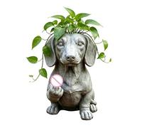 Générique Pot Doigt d'honneur,Cache-Pot Animal Doigt d'honneur - Statue Chien Décoration De Table | pour Bureau, Rebord de Fenêtre, Balcon, Terrasse, Pelouse, Jardin, Cour, Extérieur