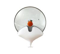 Générique Pot Lid Organizer - Wall Mounted Cookware Cover Rack with Hook