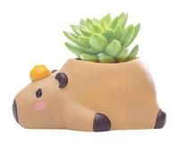 Générique Pots à Mignons - Statue en Résine Décor de Bureau Porte-crayons | Cache-pot Animal avec Trous de Drainage,pour Intérieur Extérieur Salon Chambre Balcon Patio Jardin Table Étagère
