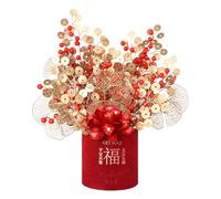 Générique Pots de fleurs chinois Décoration de table du Nouvel An Arrangement de fleurs chinoises Décoration de la maison pour fête du Nouvel An Type C (B, 55x50CM)