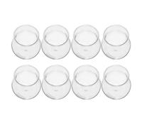 Générique Pots Hydroponiques pour Plantes Succulentes Lot De 8 en Plastique Transparent avec Design Tête De Poupée pour Décoration Intérieure Et Jardinage