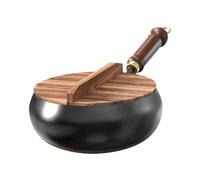 Générique Pots Sans Bâton - Robuste, Poêle En Fer | Pan De Fonte Antiadhésif Avec Ensemble D'ustensiles Couvercle, Poignée Résistante À La Chaleur, Équipement Cuisson Premium Pour Le Four Électrique.