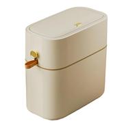 Générique Poubelle De Salle De Bain Avec Couvercle | Poubelle Pour Salle De Bain Avec Couvercle - Étroite 8L Pour Espaces Reduits Maison Cuisine Toilette Intérieur