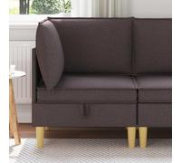 Générique Pouf de Rangement Moderne Carré avec Siège et Coffre Caché, Cadre en Bois et Coussin en Mousse pour Salon, Idéal pour Rangement Couvertures et Magazines