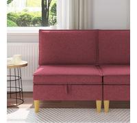 Générique Pouf de Rangement Moderne Carré avec Siège et Rangement Caché, Cadre en Bois et Coussin en Mousse, Idéal pour Salon, Couvertures et Magazines