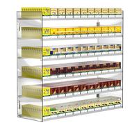 Générique Présentoir à Cigarettes - Organisateur de Vente au détail à 2 Niveaux, Armoire Murale ou de comptoir pour commerces de proximité et supermarchés, 7 colonnes, Solution de Rangement Efficace