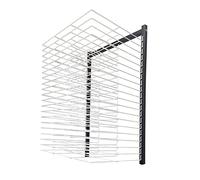 Générique Présentoir Pliable et Mobile pour expositions, étagère publicitaire autoportante, séchoir métallique pour peintures et estampes, Rangement d'art réglable avec é
