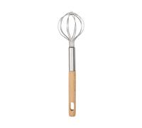 Générique Presse-purée en forme d'étoile en acier inoxydable Fouet à œufs en bois Gadgets de cuisine Ensemble d'outils de cuisine durables (B, 18.4X4.6CM)