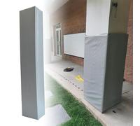 Générique Protection carrée Grise pour poteaux - Revêtement de Protection en Mousse de 2,13 m (7 pi) pour écoles, stationnements, terrains de Basketball et Aires de Jeux - Fixations incluses (14 x 14