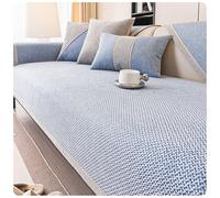 Générique Protection de canapés pour Assise,Housse de Canapé Vintage Douce Lavable Machine, Protège Animaux Toutes Saisons(Blue,110x240cm)