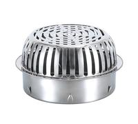 Générique Protection de Gouttières, 125/150 / 160 mm Siphon De Sol Exterieur Ronde Filtre de Gouttiere, Crapaudine de gouttière pour filtrer et Bloquer Les Feuilles(110 mm/4.3 in)