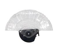 Générique Protection Lame Scie à Onglet - 10 Pouces | Couvercle Sécurité Machine de Coupe Transparent ABS Métal | Accessoire Scie Aluminium Mākïta Protection Poussière