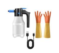 Générique Pulvérisateur de Mousse Électrique pour Nettoyage Véhicule Pulvérisation Portable Automatique Fonction Accessoires PE Adapté Au Nettoyage Auto Maison, avec Un Gant Long