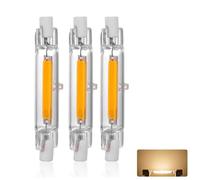 Générique R7s LED 78mm 15W Dimmable, Blanc Chaud 3000K, 1500LM, 15W Linéaire Ampoule Remplacer Halogène J78 150W, Éclairage à 360 Degrés, OCB R7S LED 78mm pour Couloirs et Appliques Murales, 3 Pièces