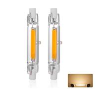 Générique R7s LED 78mm 15W Dimmable, Blanc Chaud 3000K, 1500LM, 15W Linéaire Ampoule Remplacer Halogène J78 150W, Éclairage à 360 Degrés, OCB R7S LED 78mm pour Couloirs et Appliques Murales, 2 Pièces